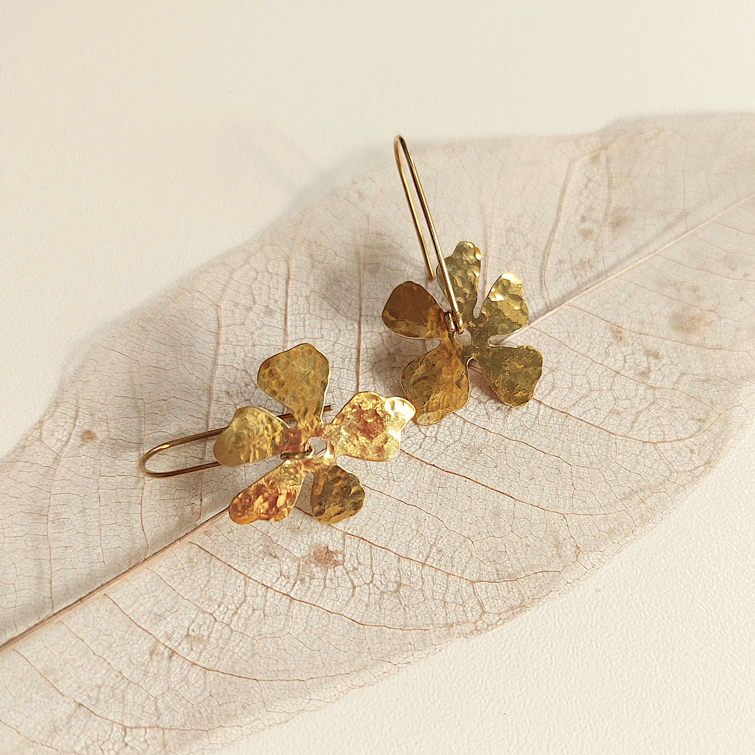 Laridae Design - Mjedene naušnice DAISY