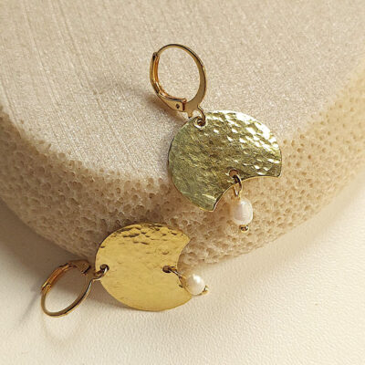 Laridae Design - Mjedene naušnice LILY XS