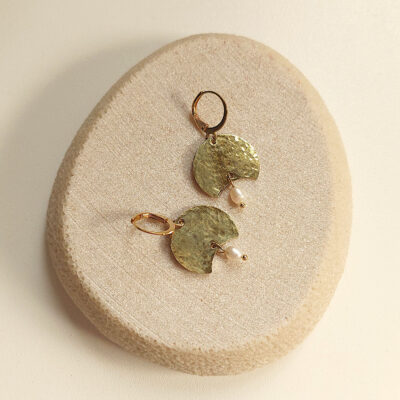 Laridae Design - Mjedene naušnice LILY XS