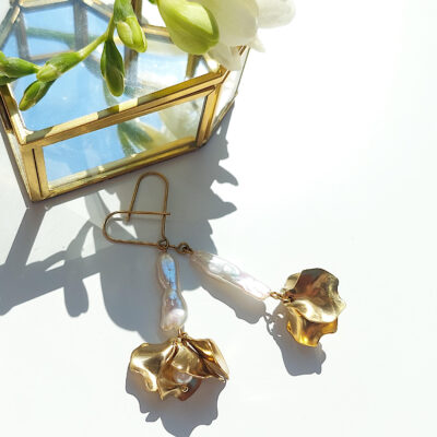 Laridae Design - Mjedene naušnice JULIET